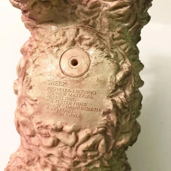 Vintage Fast Champ Soft Rubber Sheep Figure 10 Inch Long Squeeze Toy - Picture 10 of 13